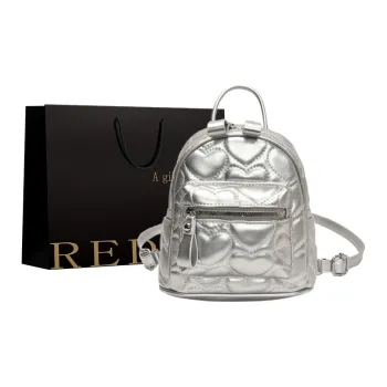 REDOO PU Backpack Regular Women's Silver/Pink/Black