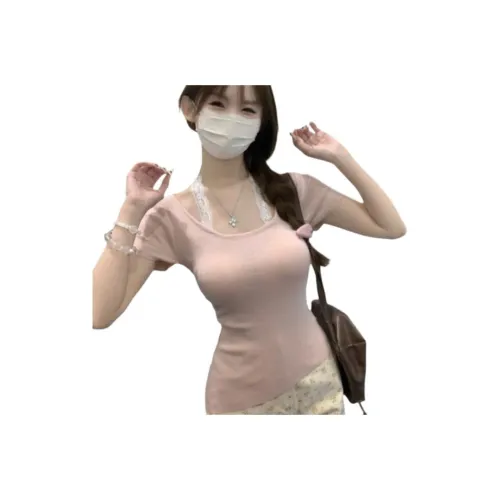 HUICUIGE T Shirts Women's Pink