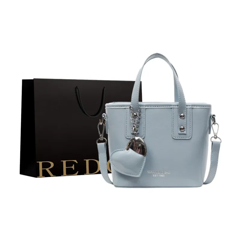 REDOO PU Handbag Women's Ecru/Red/Blue/Silver/Black-4