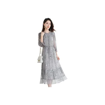 Yi Mengyuan Silk Short Sleeved Dress Women's