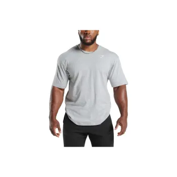 GYMSHARK T Shirt Men's Light Gray