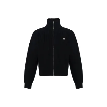 CELINE Triomphe Trucker Sweater In Ribbed Wool