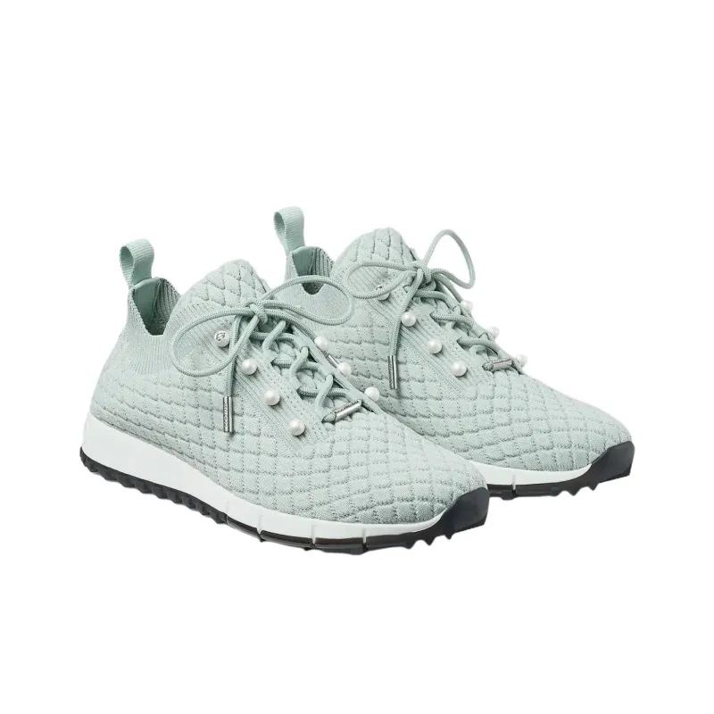 Jimmy Choo Veles Low Top Casual Shoes Women's Light Teal-2