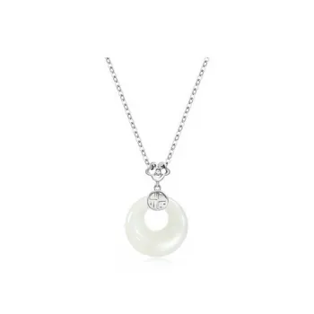 Crafts Women's Colored Glaze Jade Necklaces Women's