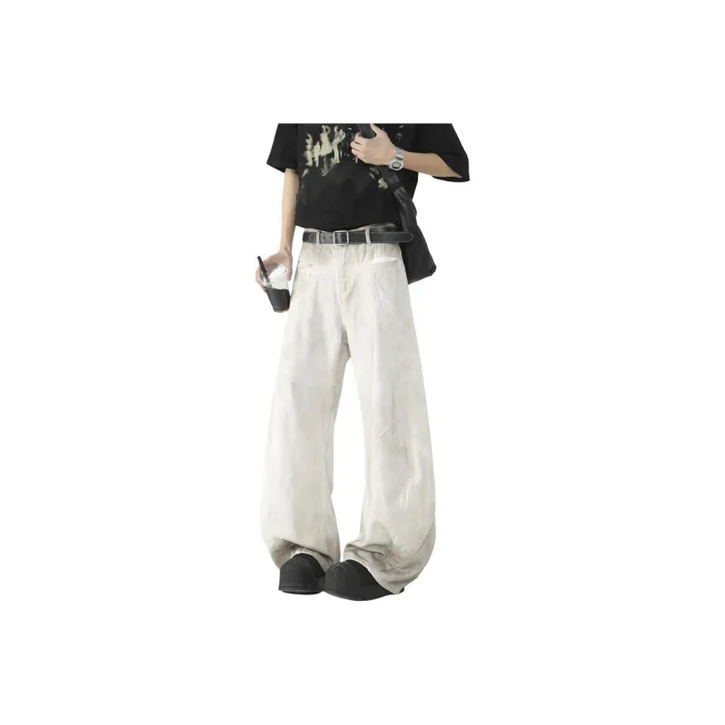 PANDA ADEVIL Jeans Unisex Dirty White-0