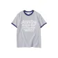 White Gray Navy Blue Edge