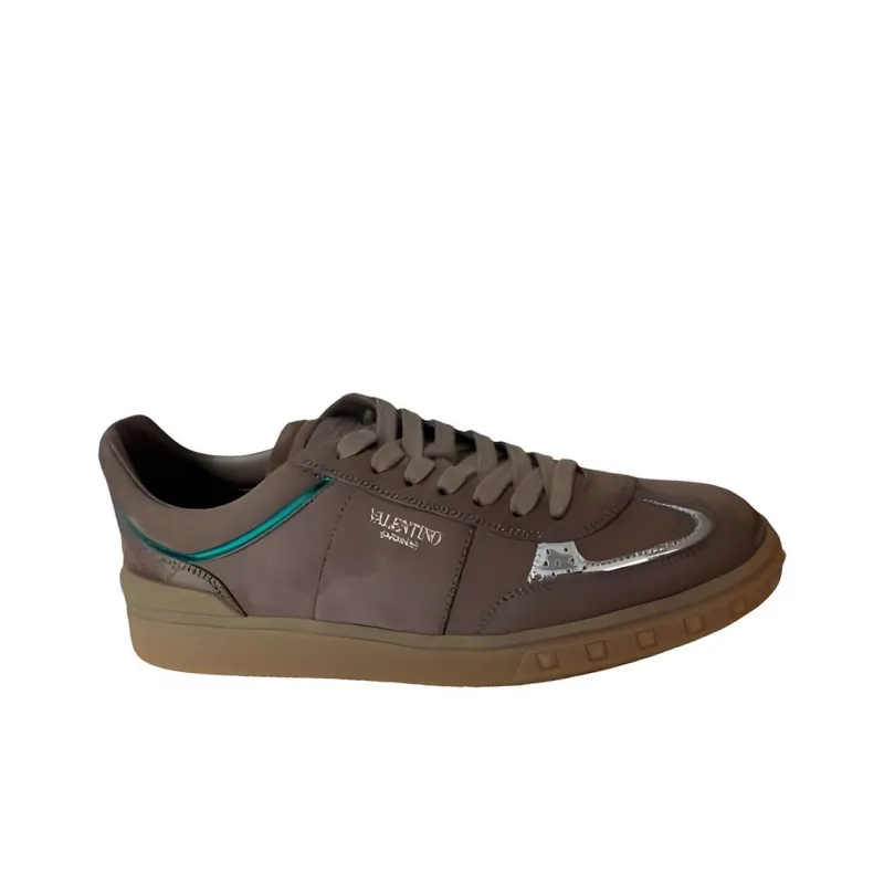 Valentino Low Top Skateboard Shoes Women's Light Brown-2