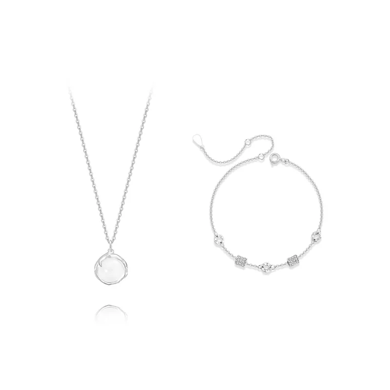 KUMET Chalcedony Necklaces Women's-0