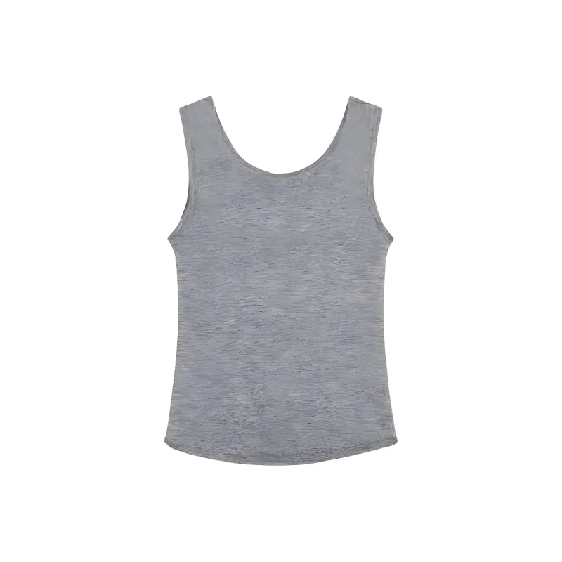 DOKZB Tank Tops Women's Gray-1