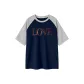 Navy Blue & White Heather Gray