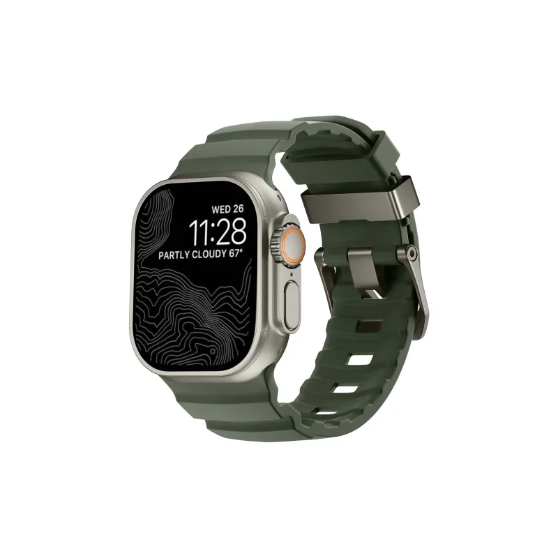 KVZUVUU Apple Compatibility Watch Band Silicone Material-6
