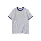 White Gray Navy Blue Edge
