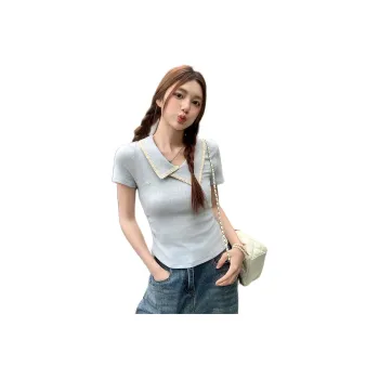 Mu Xiao Xin T Shirts Women's Blue