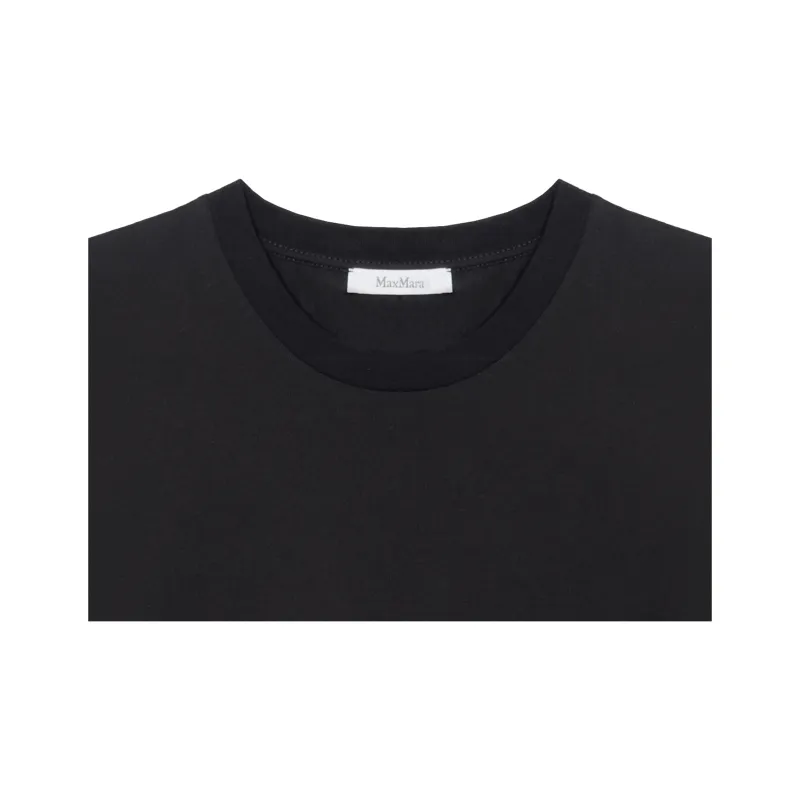 MaxMara Mango Logo Embroidered Crewneck Top-5