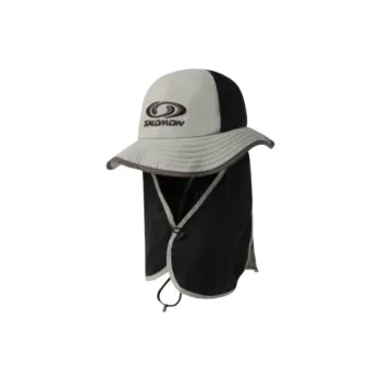 SALOMON Nylon Bucket Hats Unisex Beige