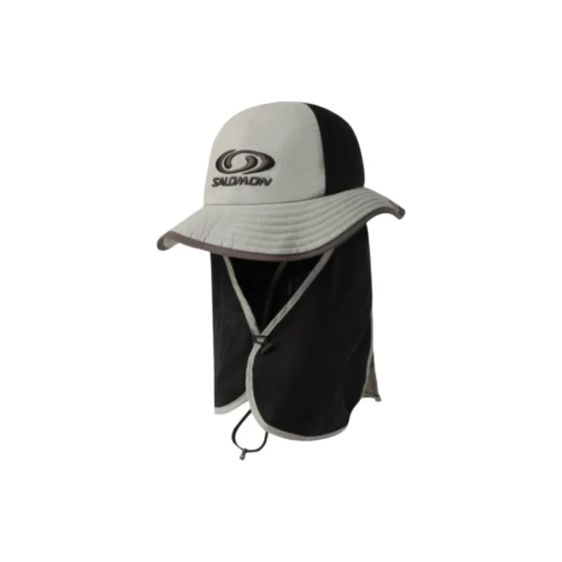 SALOMON Nylon Bucket Hats Unisex Beige-0