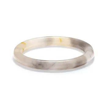 Artisan Lock Heart Jade Natural Golden Silk Jade Bangles Women's