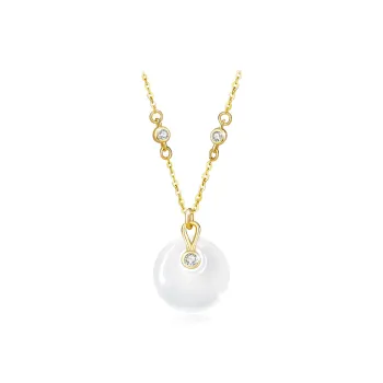 GIFU Chalcedony Jade Necklaces Women's