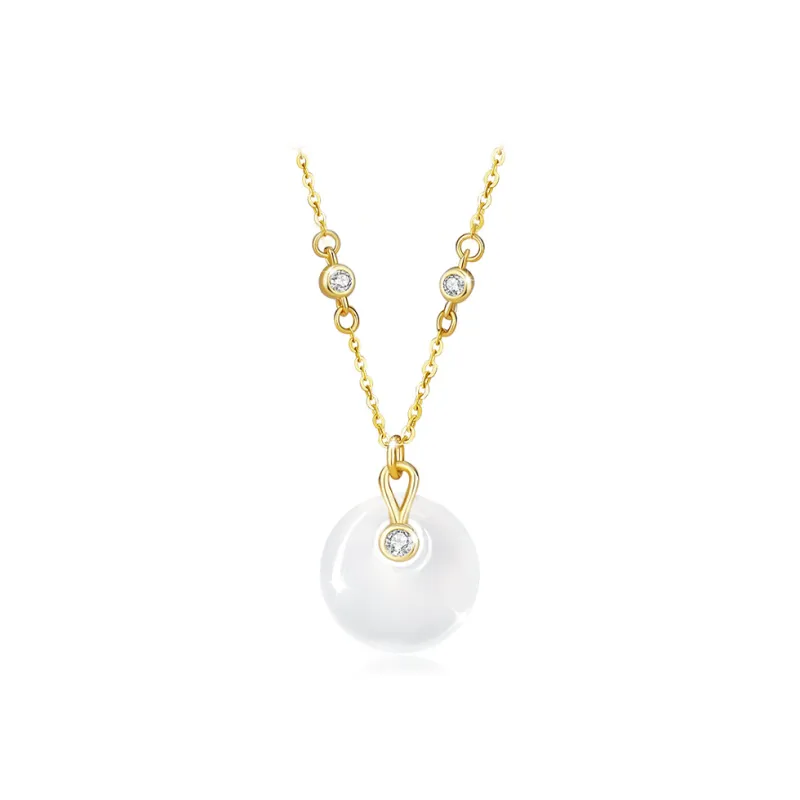 GIFU Chalcedony Jade Necklaces Women's-0