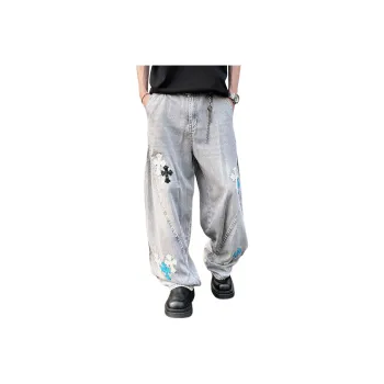 PANDA ADEVIL Jeans Unisex Light Gray