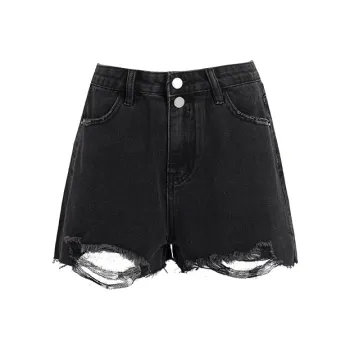 Rose Denim Shorts Women's