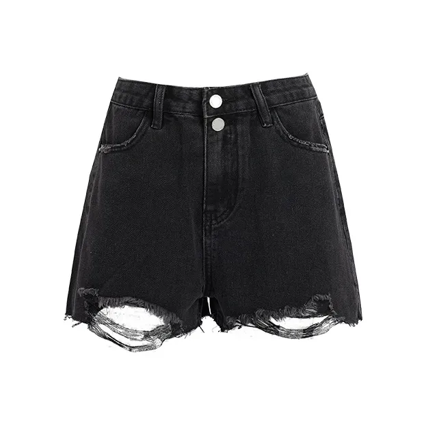 Rose Denim Shorts Women's-0