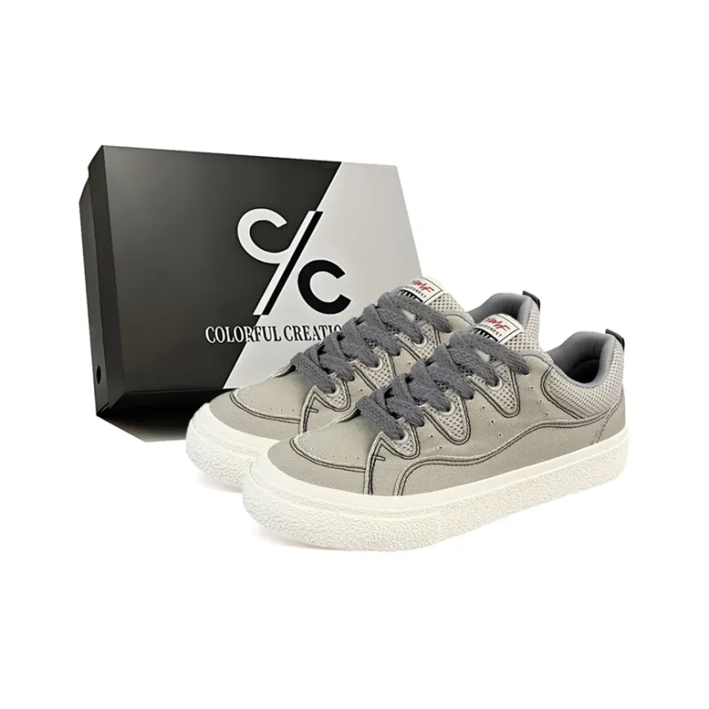 Colorful Creations Skateboard Shoes Men Low Top Black/Gray/Burgundy/Haze Blue-10