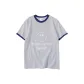 White Gray Navy Blue Edge