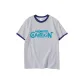 White Gray Navy Blue Edge