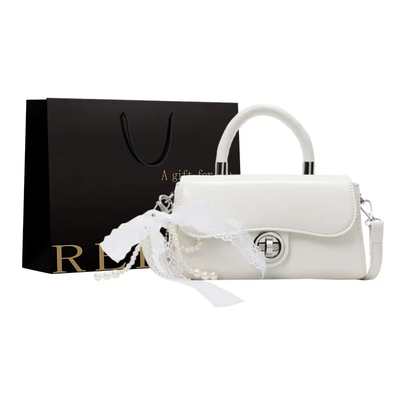 REDOO PU Handbag Women's White/Pink/Blue/Black-0