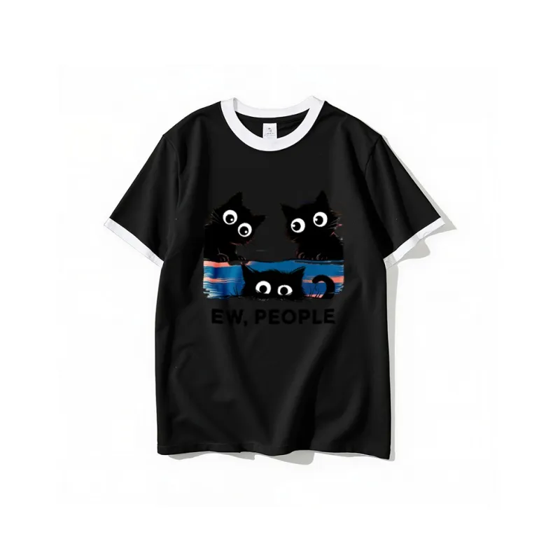 FAIRWHALE Drop Shoulder Sleeve T Shirt Women's-16