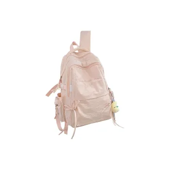 Kaka Tree Nylon Backpack Women's Pink/White/Black/Yellow/Green/Blue