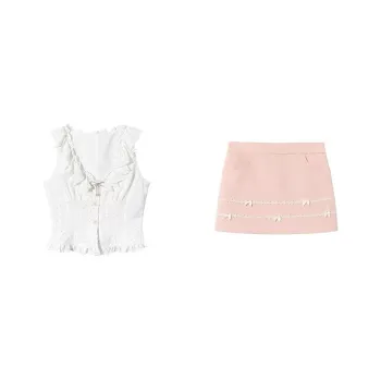 Udon House Two Piece Skirt Sets Women's