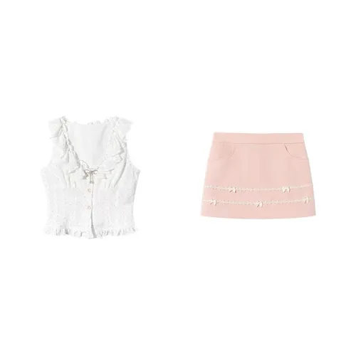 Udon House Two Piece Skirt Sets Women's