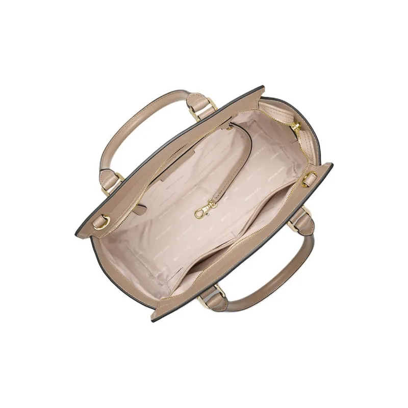 MICHAEL KORS Saffiano Leather One Shoulder Handbag Medium Size Women's Khaki-2