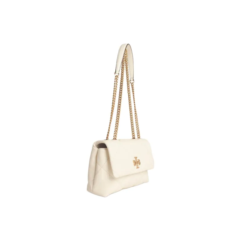 TORY BURCH Kira Nappa Leather Crossbody Bag, Shoulder Bag Trumpets Women's Warm White-1
