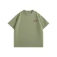 [Antibacterial Short-Sleeved T-Shirt]Palm Green (Mb Silhouette Brown Cat Chest Logo )