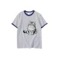 White Gray Navy Blue Edge