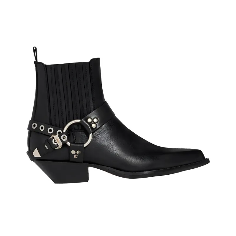 SONORA BOOTS Culatta Short Chelsea Boots 3.5cm Women's Black-1