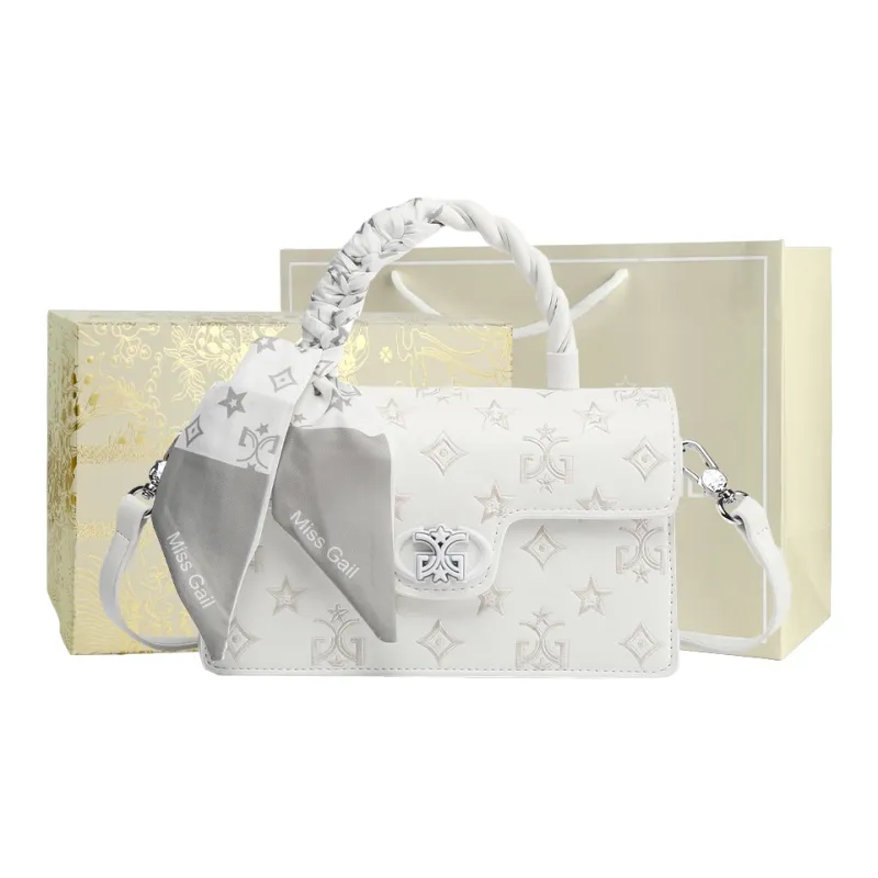 MISS GAIL Synthetic Leather Shoulder Bag, Crossbody Bag, Handbag Regular Women's Pink/White-19