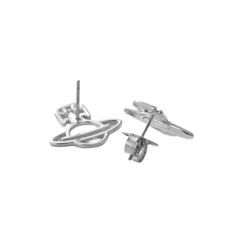 Vivienne Westwood Brass Earrings Women's Silver-1