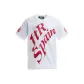 White with Rose Red Pattern