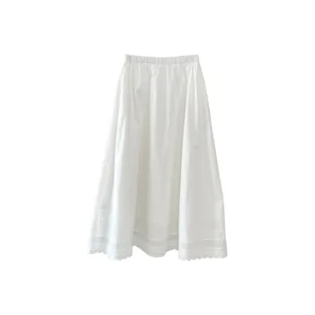 RTTO Casual Long Skirts Women's White