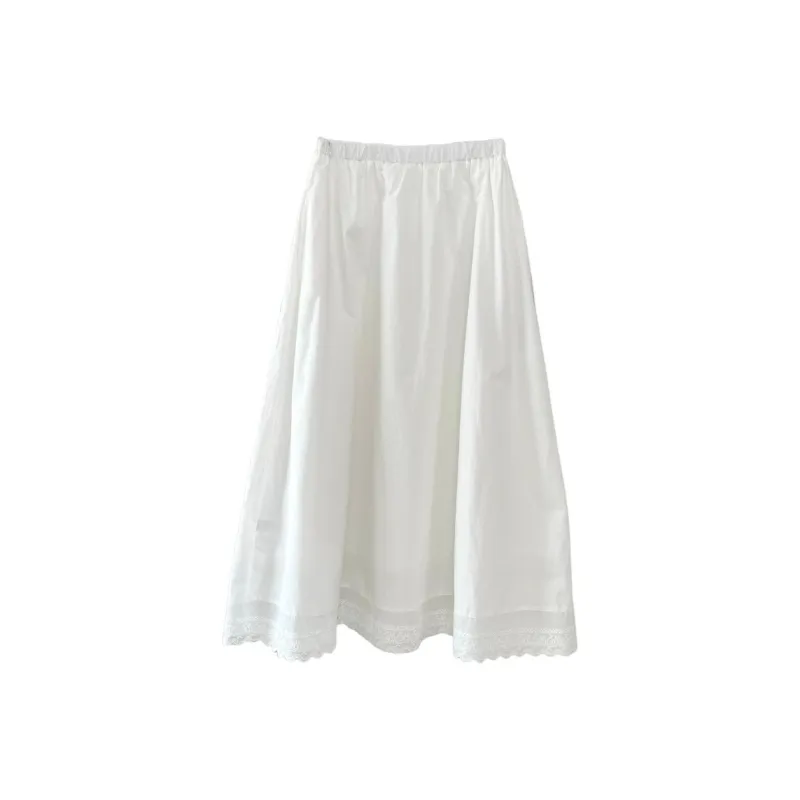 RTTO Casual Long Skirts Women's White-0