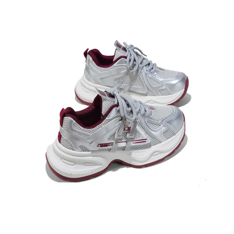 RENBEN Height Increasing Slip Resistant Low Top Chunky Sneakers Women's-9