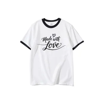 FAIRWHALE Drop Shoulder Sleeve T Shirt Women's