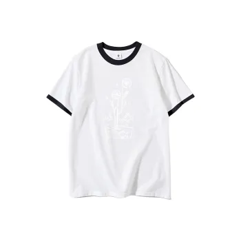FAIRWHALE Drop Shoulder Sleeve T Shirt Women's