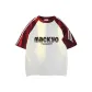 White & Burgundy Sleeves
