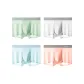 4 Pack[Mint Green+Light Gray+Star Moon Blue+Masculine Pink]