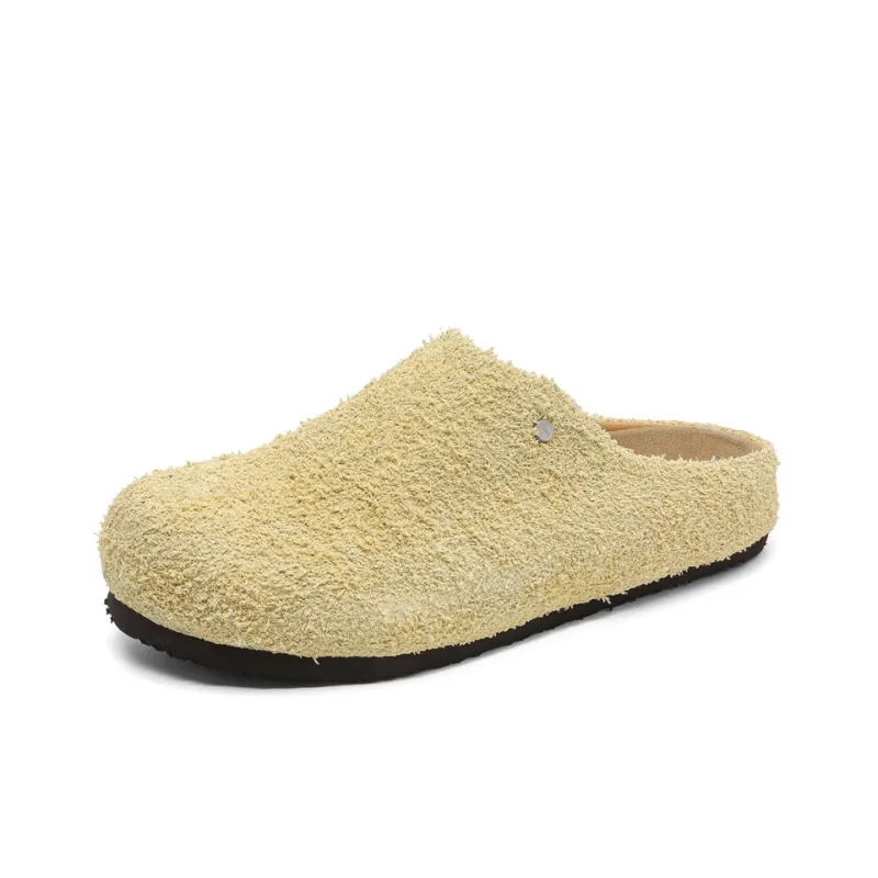 WEISHIBANGWEI Rubber Sole Closed Toe Slippers Unisex Lemon-7